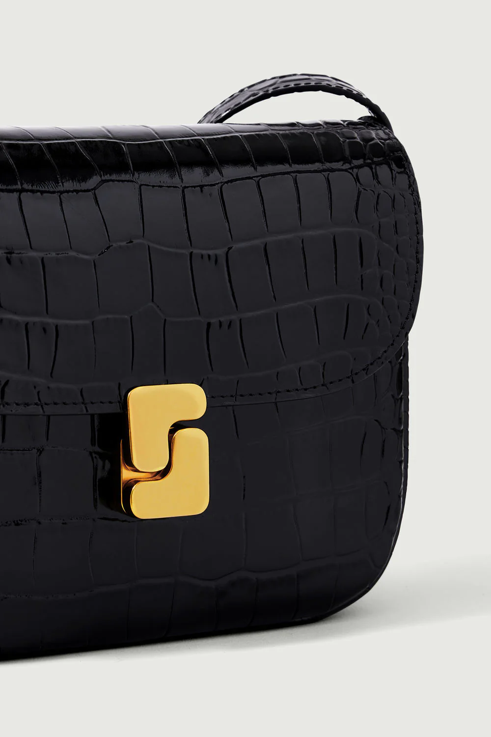SAC BELLISSIMA MINI NOIR CROCO - Image 3